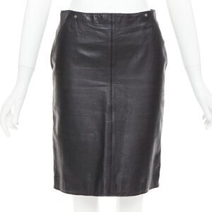 Versace Sport Leather Medusa Skirt